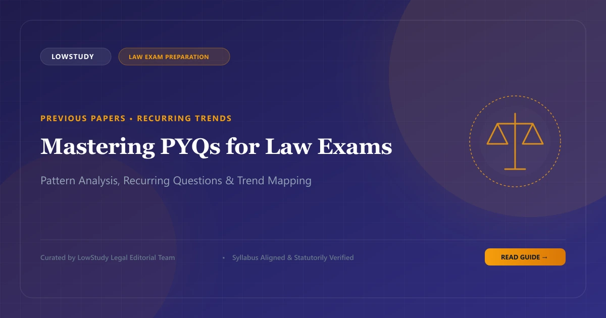 How to use previous year questions for LLB exam preparation analysis