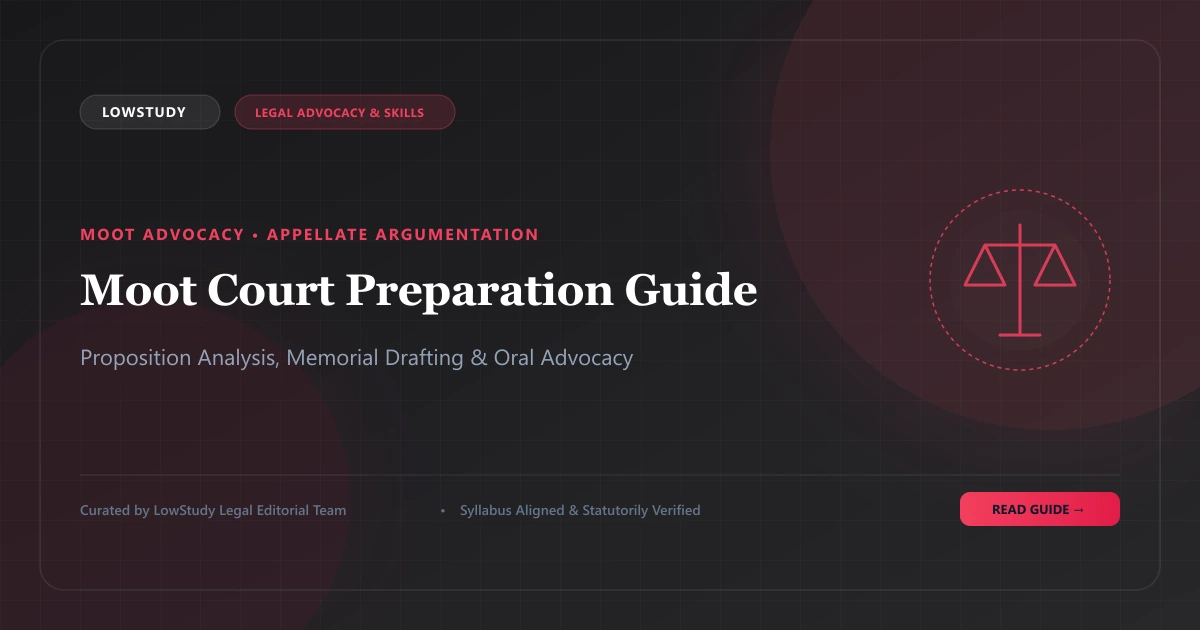 Moot court preparation guide for LLB students memorial and oral advocacy